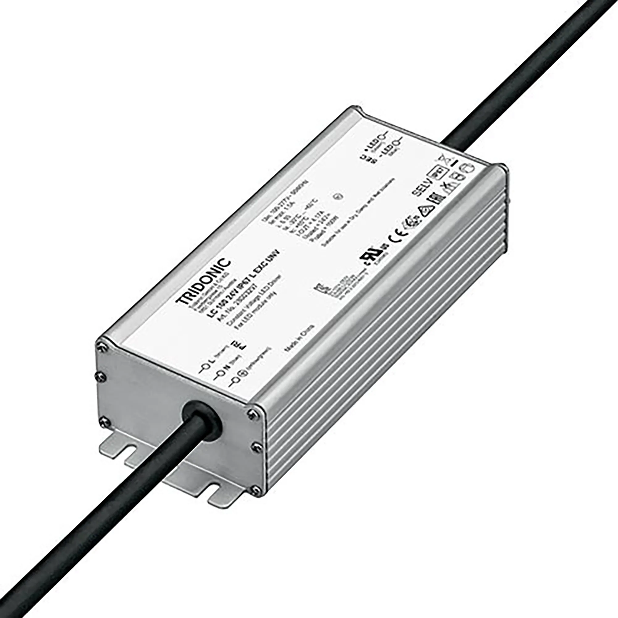 LC 100W 24V IP67 L EXC UNV Constant Voltage LED Driver IP67 Dry, damp and wet location.